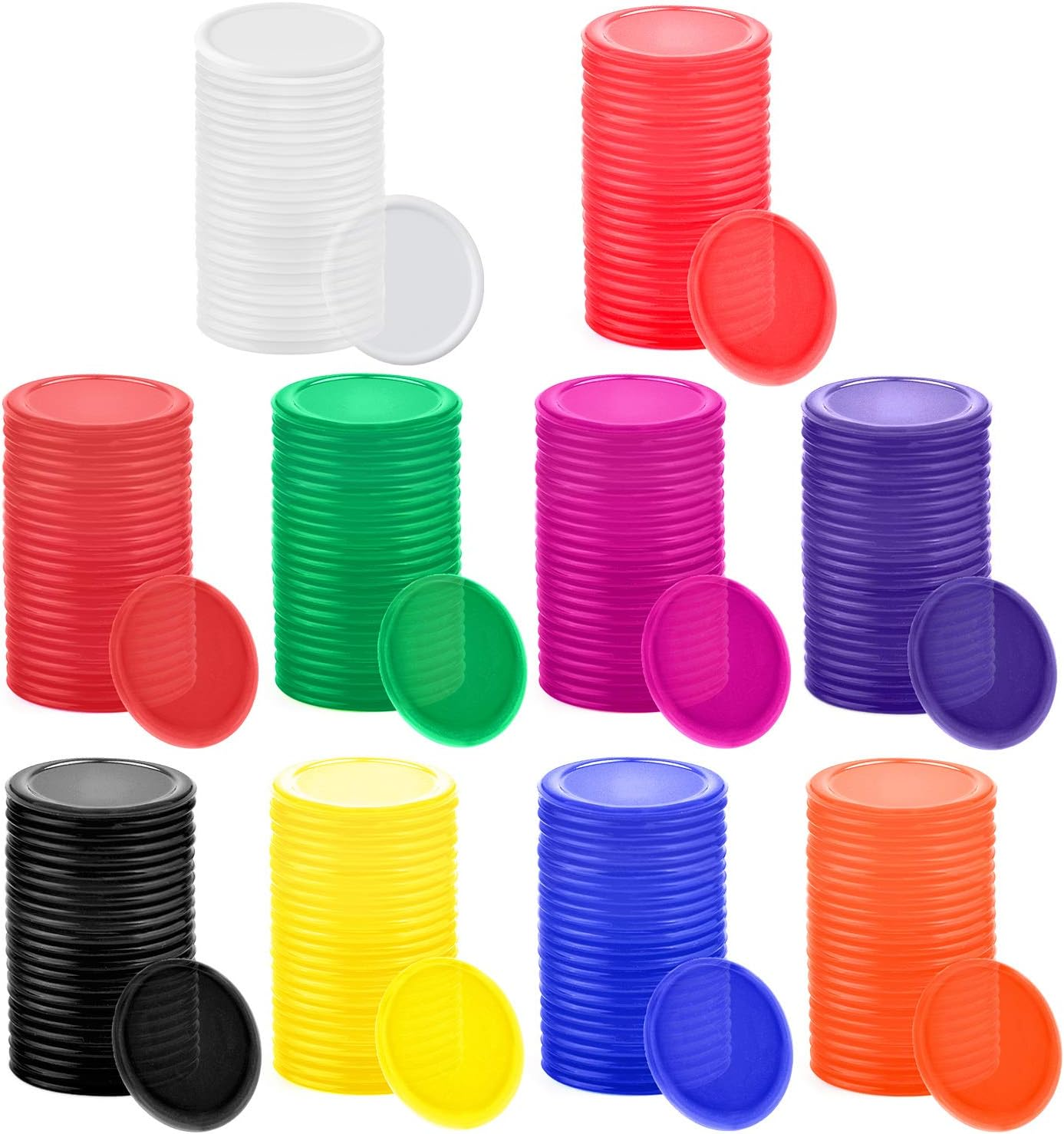 Counting Discs For Kids 600pcs Wooden Counting Discs - Mixed Color Math ...