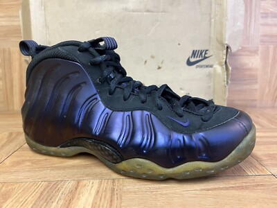 RARE🔥 Nike Air Foamposite ONE Eggplant Purple Black Size 10