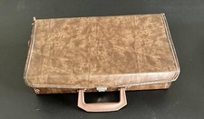Vintage 24 Cassette Tape Holder Carry Storage Case Padded Vinyl Service MFG USA
