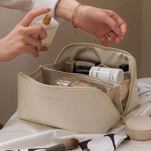 Große Kapazität Reise Kosmetiktasche tragbare Mädchen Make-up Tasche Kosmetiktasche - Bild 5 von 18