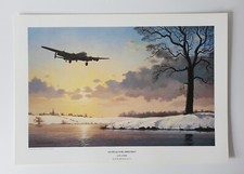 Keith Woodcock  - On Finals For Christmas - WW2 Aviation Art Print