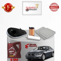 Set Service 4 Filter Und ÖL Xbmw Serie 5 F10 520D 147KW 200CV Von 2013->
