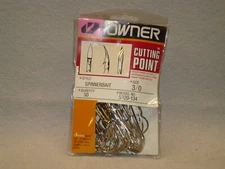 Owner XXX Strong Ni Spinnerbait Hooks, 3/0, 50 pack