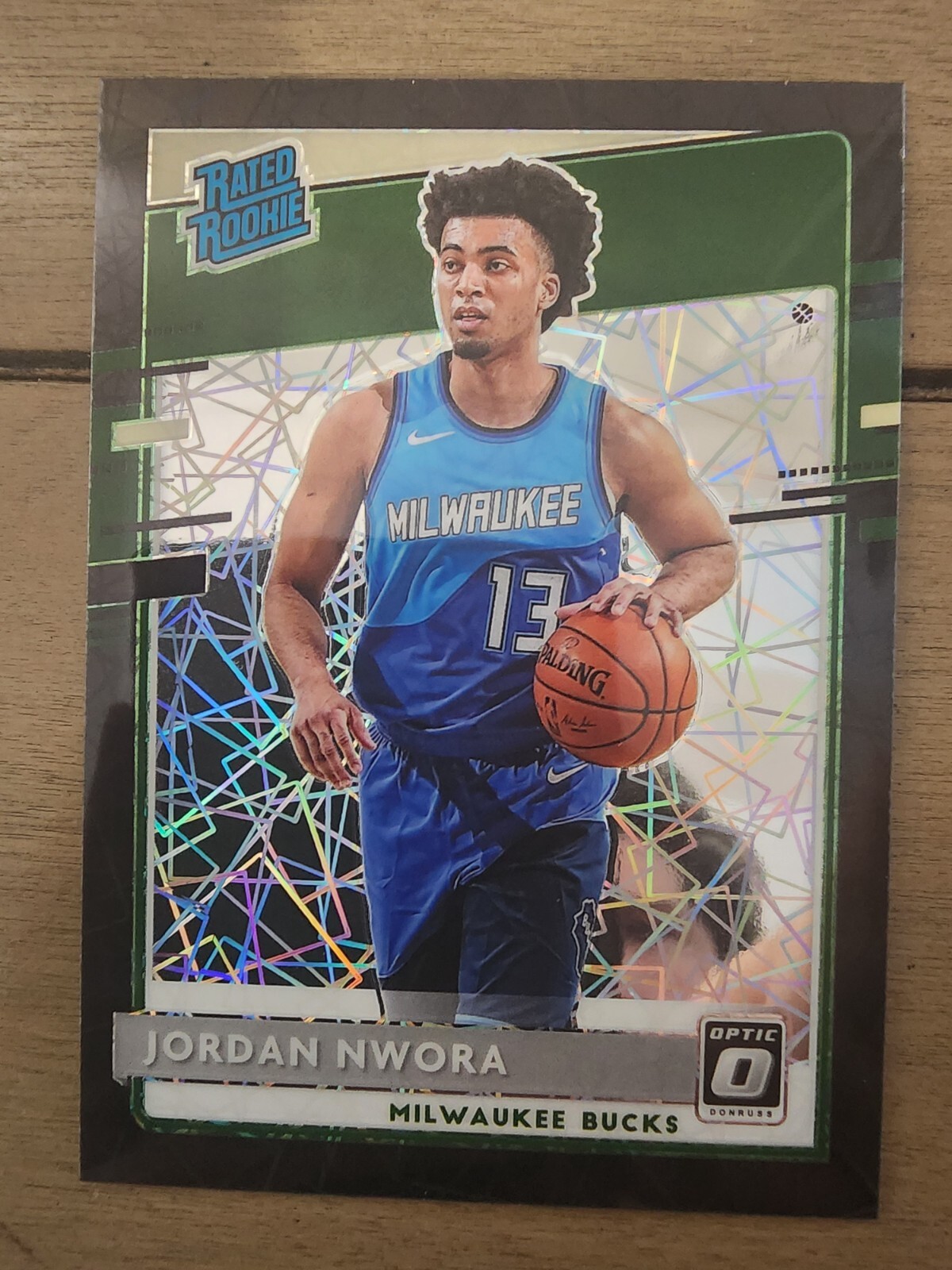 Jordan Nwora 2020-21 Optic Rated Rookie RC Black Velocity Prizm /39