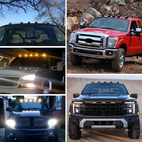 5pcs LED Roof Top Running Cab Marker Amber Marker Lights For Nissan D21 Pickup - Picture 6 of 11