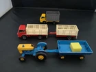 MATCHBOX LESNEY,SUPERFAST LOT OF FIVE MODELS INC CATTLE TRUCK AND TRAILER--Y565