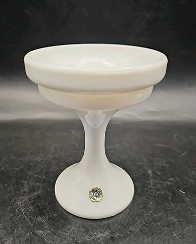 Vintage Westmoreland White Milk Glass Fairy Lamp Light Pedestal Base-BASE ONLY