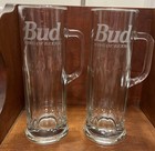 Bud King of Beers 20 oz. Glass Mug Stein, 9” Tall, Libbey Glass USA Bar Decor — photo 2