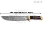 18" Large Handmade Forged Crocodile Dundee Knife, Damascus Steel Blade HK-19-B — photo 3