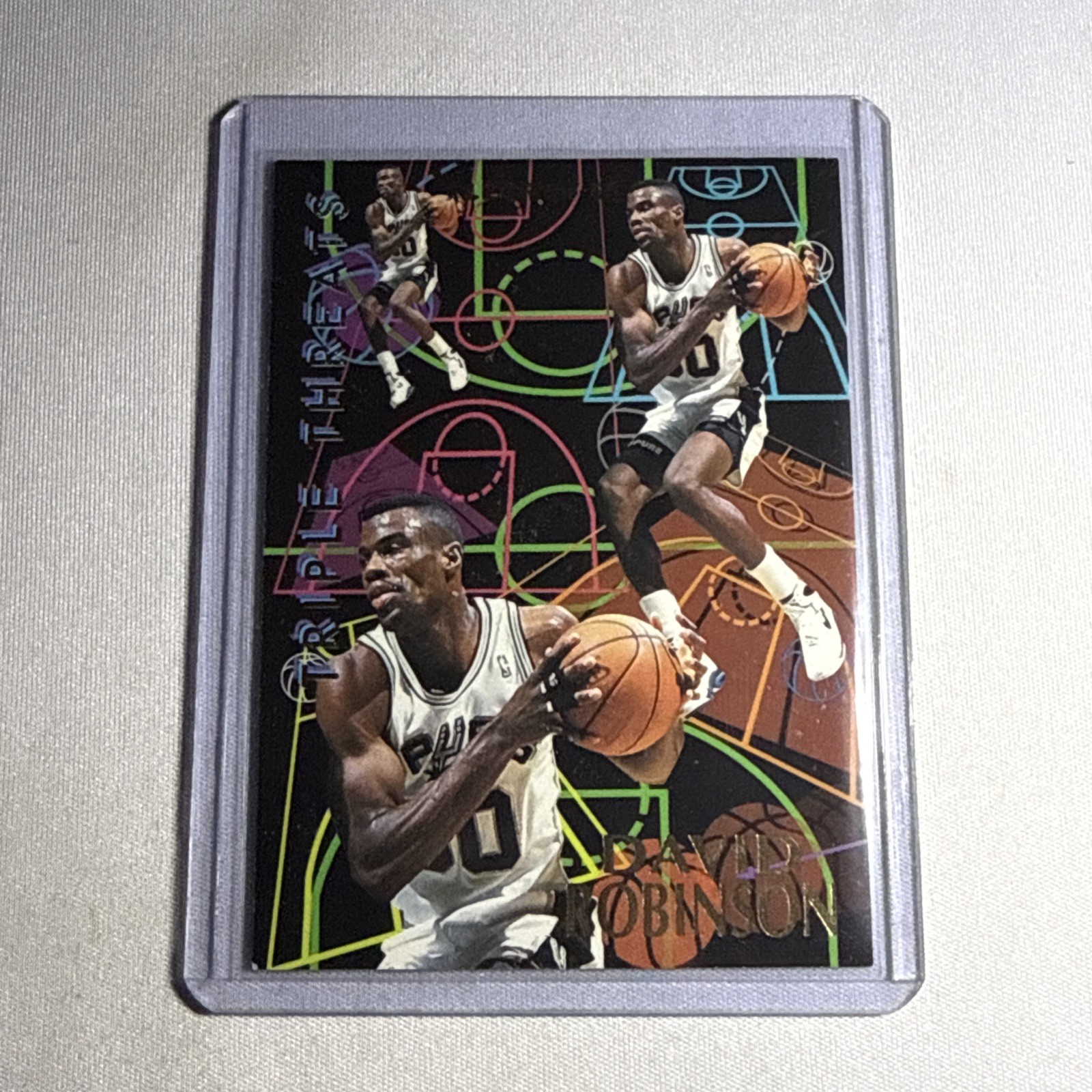 1994-95 Fleer - David Robinson # 9 Of 10 Triple Threats San Antonio Spurs