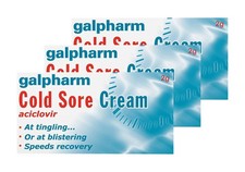 Image of Galpharm Cold Sore Cream 2g x 3 Packs
