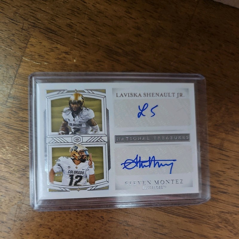 Steven Montez 2020 National Treasures NT Auto /25 Laviska Shenault Colorado