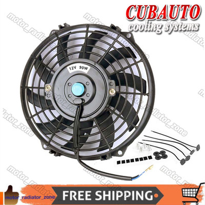 Universal 12V 90W 9in. Fan RADIATOR ENGINE OIL COOLER ELECTRIC SLIM FAN