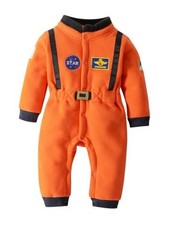 Baby Boy Girls Toddler Astronaut Costume Space Suit Cosplay 12-18 months Orange