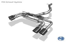  Sportauspuff-Komplettanlage ab OPF Seat Cupra Ateca je 2x106x71mm schwarz