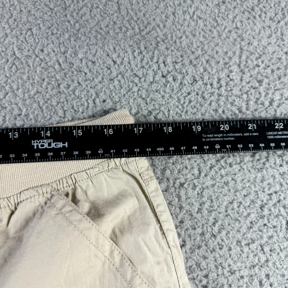 Shorts cargo Cato bege cáqui feminino L franzido cordão utilitário externo Gorpcore - Imagem 4 de 4