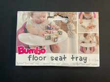 Bumbo Baby Play Or Food Floor Seat Tray Only 3-12 Months White Eating Infant