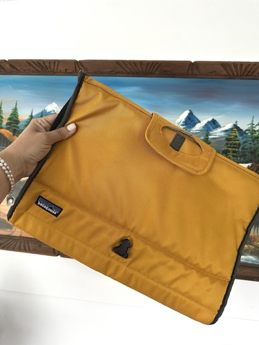 Orange Patagonia Laptop Sleeve Tascheneinsatz mit Clips Nylon Neopren - Bild 9 von 9