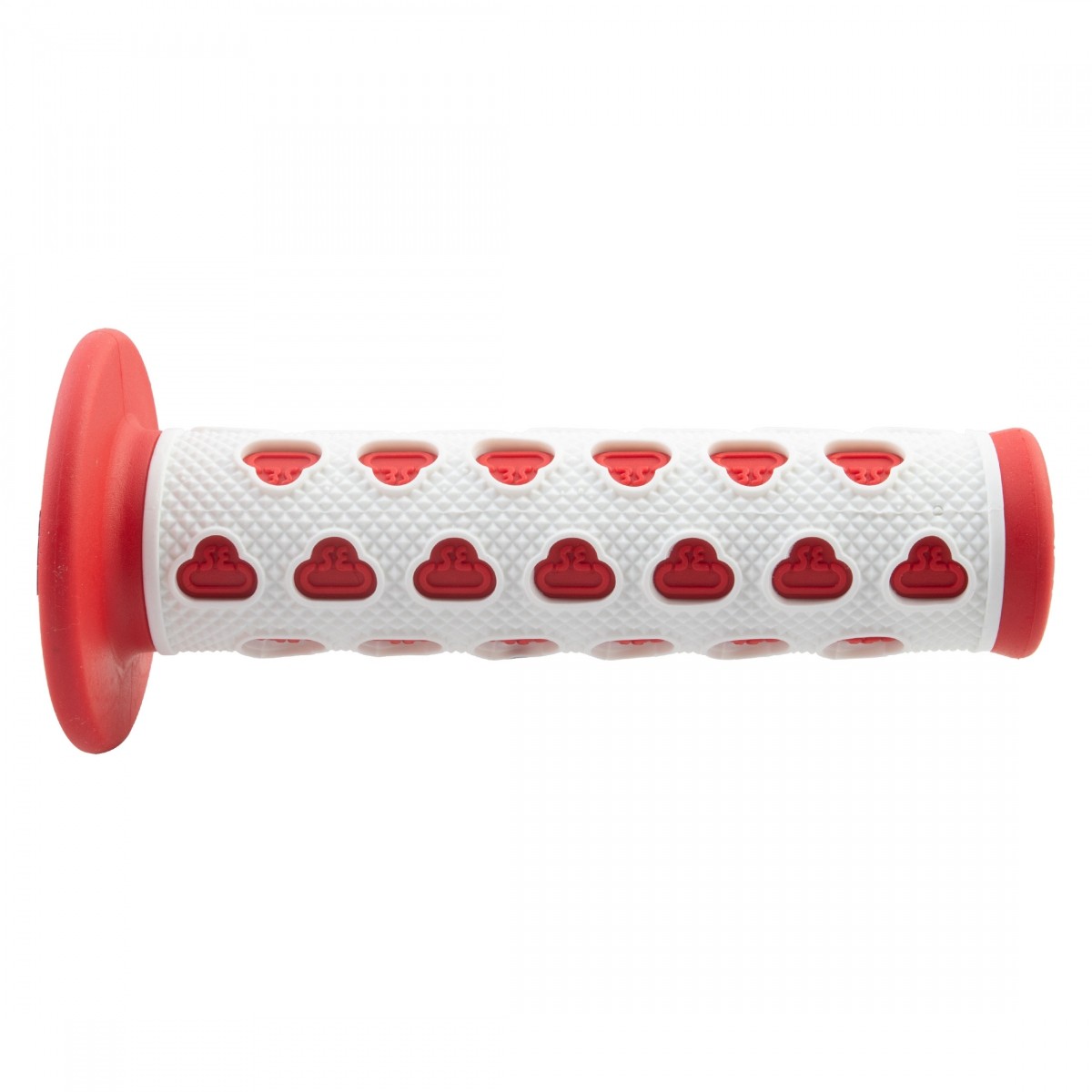 SE Bikes S-1E Flanged Dual-Compound BMX Grips 135mm RedWhite 3490₽