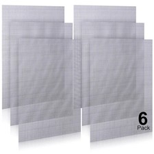 6 Pack 12 8 Inch Wire Mesh Screen, 1mm Hole 20 304 Stainless Silver