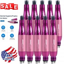 1-10 Dental Hygiene Prophy Handpiece Air Motor 4 Holes 4:1 Nose Cone 360 Swivel