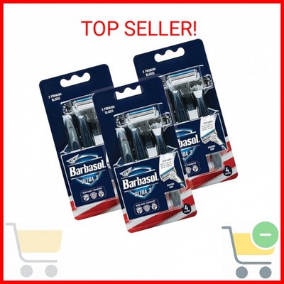 Barbasol Ultra 3 Premium Disposable Razor, 4 Count | eBay