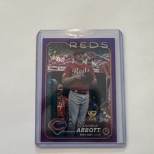 2024 Topps Update Rookie Debut Andrew Abbott #USC34 Purple Sparkle /799 (RC)