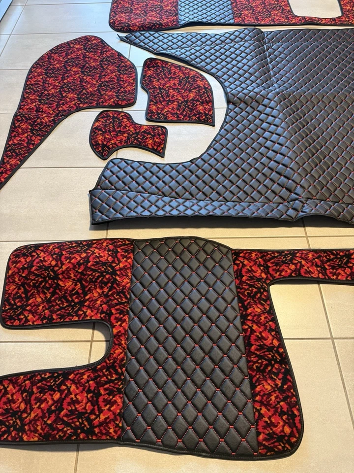 Tapis de sol pour DAF XG XG+ avec siège passager rabattable danois pluche - Photo 2/4