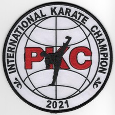 PKC International Karate Champion 2021 Patch 6" Embroidered Martial Arts