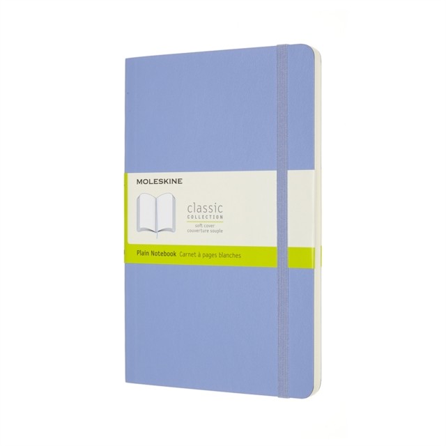 Moleskine Large Plain Softcover Notebook Hydrangea Blue (Notebook / blank book)
