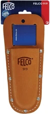 Felco Leather Holster (F 919) - Belt Mountable Tool Pouch for Pruning Shears or 