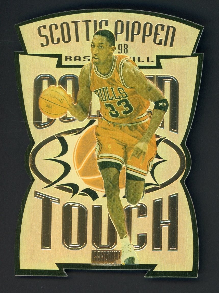 1997-98 Skybox Premium Golden Touch #14 Scottie Pippen Chicago Bulls HOF