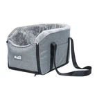 Pet Cat Carrier Tote Bag Car Console Soft Big Capacity with Safety Strap