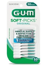 GUM Soft Picks Dental Picks, 50 ct