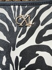 Christian LaCroix CXL Zebra Print Toiletry Makeup Bag with zipper EUC — photo 2