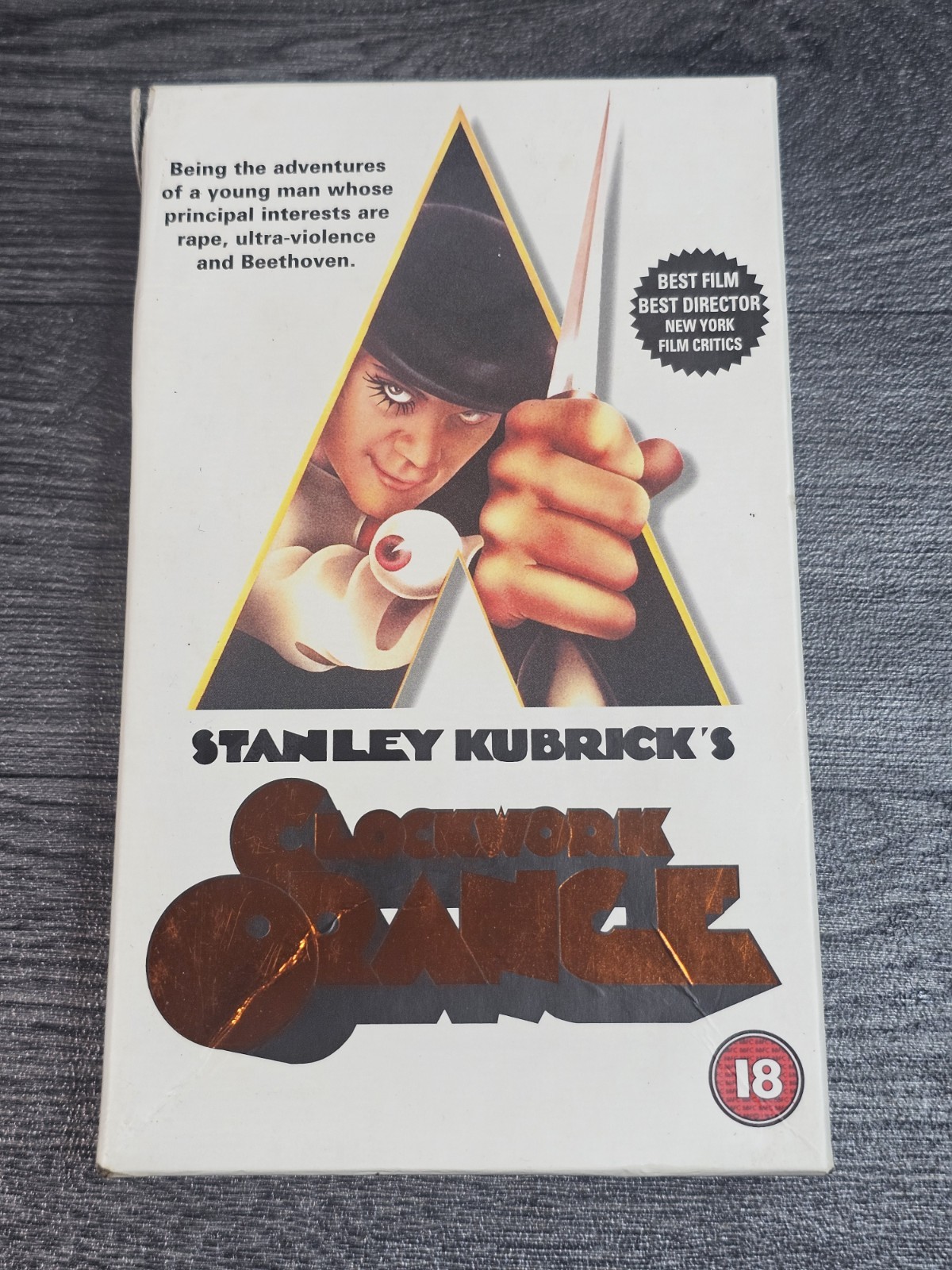 A Clockwork Orange VHS 1991 Stanley Kubrick Cult Classic - Cardboard Case