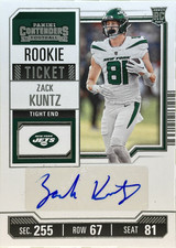 2023 Panini Contenders Zack Kuntz Auto RC Rookie Ticket #209