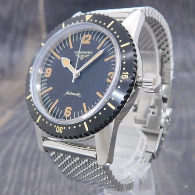 LONGINES Skin Diver L28224569 S. Steel Automatic Men's Watch #1188B