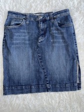 Tommy Hilfiger Vintage Women s Sz. 8 Denim Side Slit Skirt. Cute, Grt. Quality