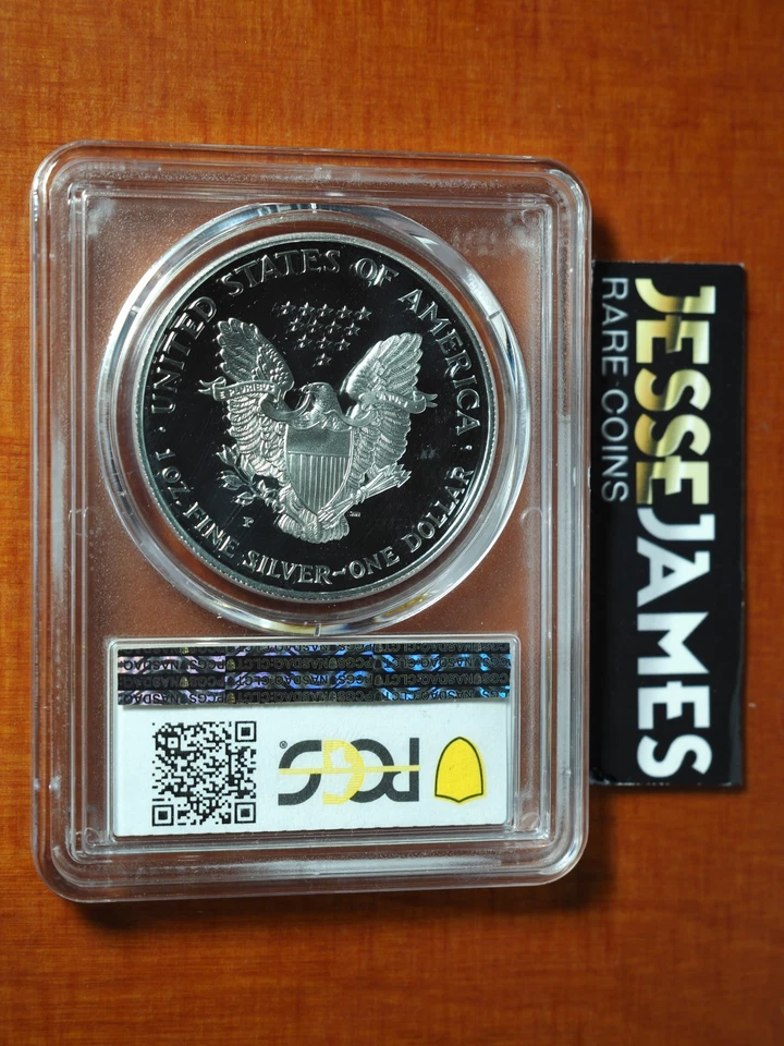 2000 P PROOF SILVER EAGLE PCGS PR70 DCAM CLASSIC BLUE LABEL - Image 2 of 2