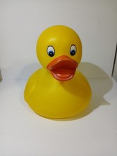 Vtg. Schylling Toys 2005 Extra Large Rubber Duck Yellow 9 inch Heavy