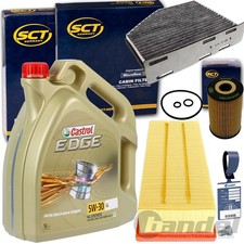 INSPEKTIONSPAKET+CASTROL 5W30 für 1.6+2.0 TDI VW TOURAN PASSAT 3C 365 GOLF VI V