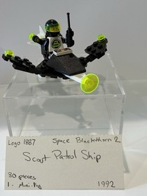 LEGO 1887 Blacktron 2 Scout Patrol Ship 100% COMPLETE No Box Or Manual 1992