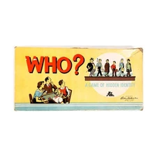 Parker Bros Boardgame Who? - A Game of Hidden Identity Box VG/EX