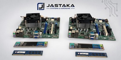 Lot of 2 Dell OptiPlex 790 Motherboards w/ CPUs, PSUs & Accessories