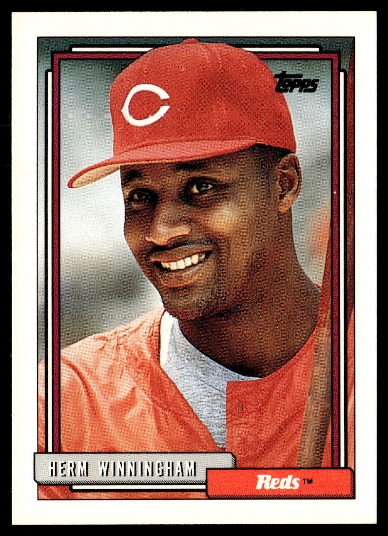1992 Topps Herm Winningham Cincinnati Reds #547