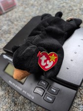 Ty Beanie Baby Blackie The Bear Plush Toy