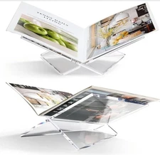 Acrylic Book Stand Large Clear Acrylic Book Holder, 12.5" x 9.5" x 5.7"