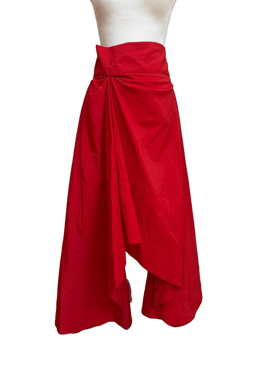 chinese dress ladies Karen Millen Red Petite Crystal Beaded Strappy Woven Maxi Dress UK 6