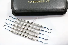 TITANIUM COATED 5 Pc PERIODONTAL HOLLOW GRACEY CURETTE  DENTAL INSTRUMENT-GERMAN